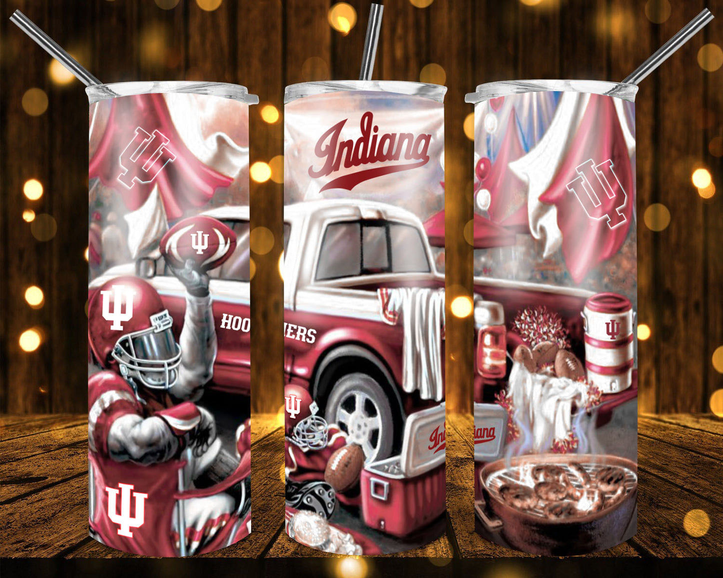 College football team badass trucks tumblers