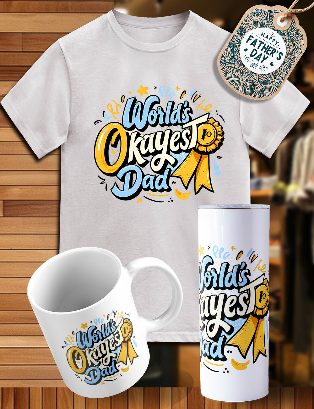 Father’s Day trio shirt, tumbler, cup