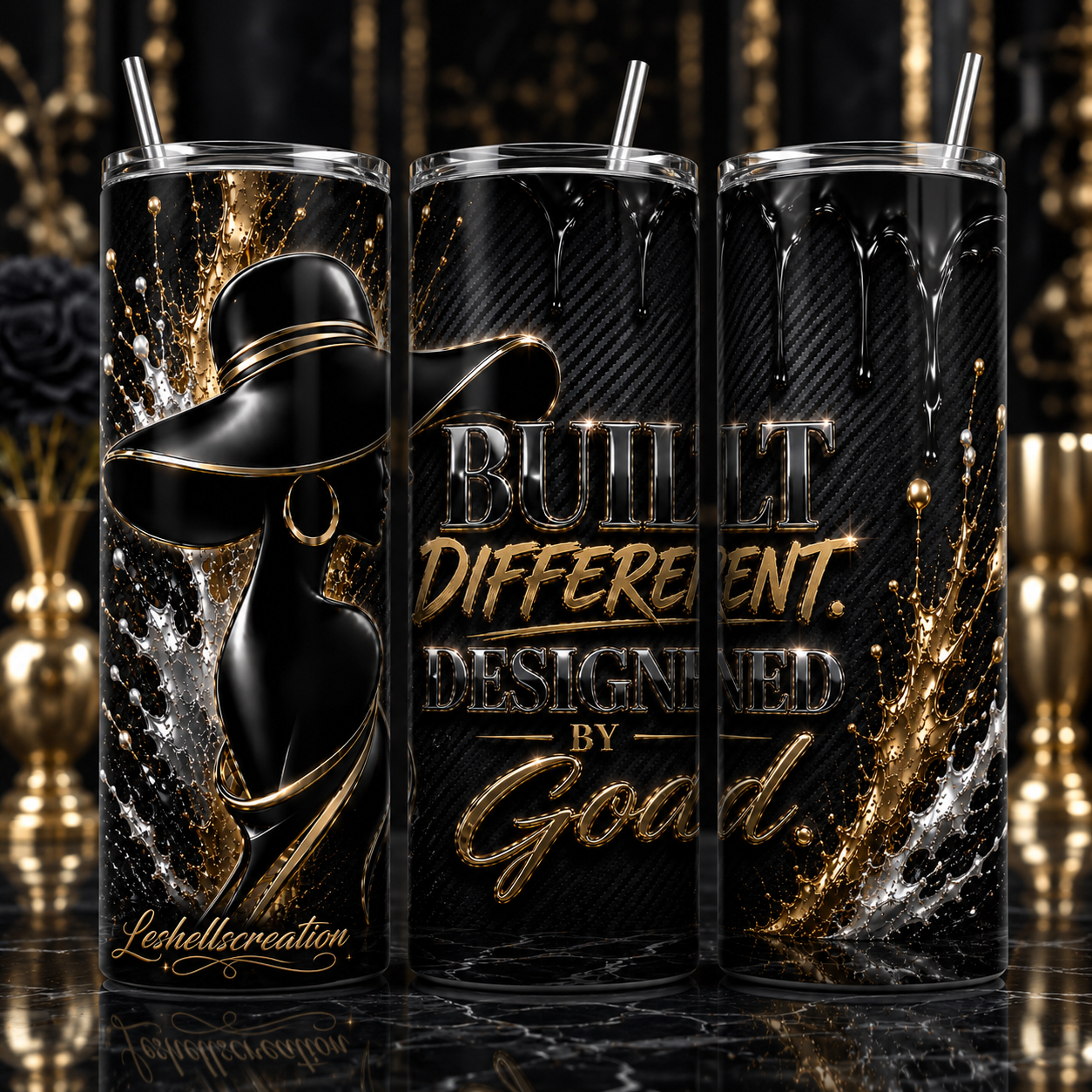 Luxury Affirmation 20 oz Skinny Tumbler – Inspirational Collection