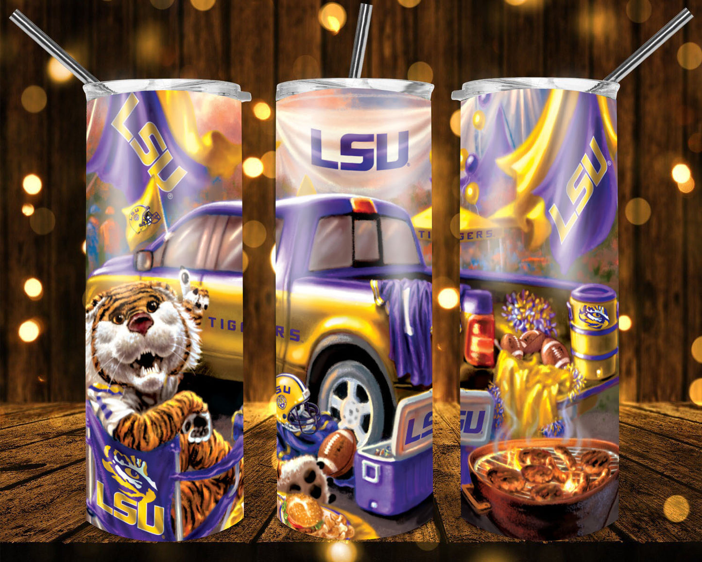 College football team badass trucks tumblers