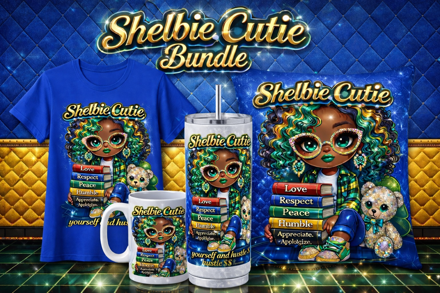 Shelbie Cutie “Hustle & Values” Design 💚✨ Bundle