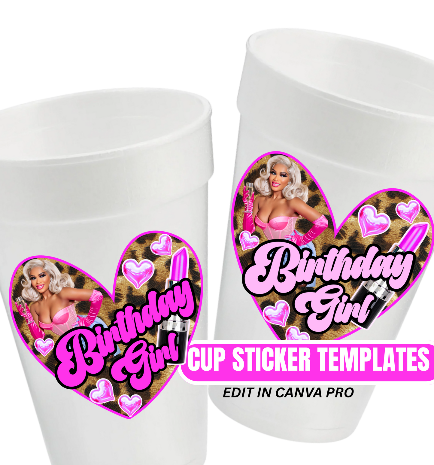 Big Mama Birthday party cups add your photo and year and name send photos to email address
