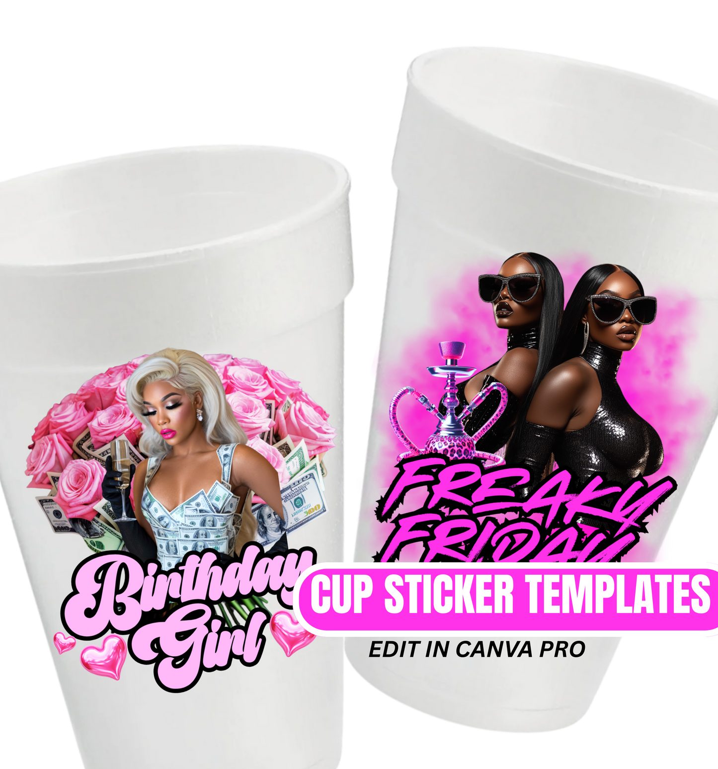 Big Mama Birthday party cups add your photo and year and name send photos to email address