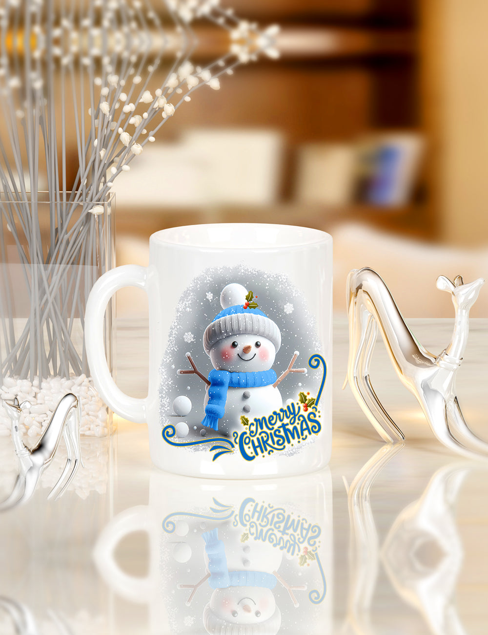 Snowman cup & reindeer tumblers
