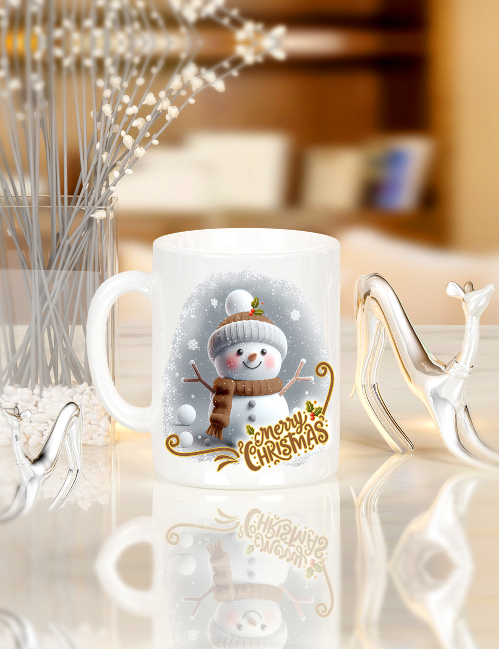Snowman cup & reindeer tumblers