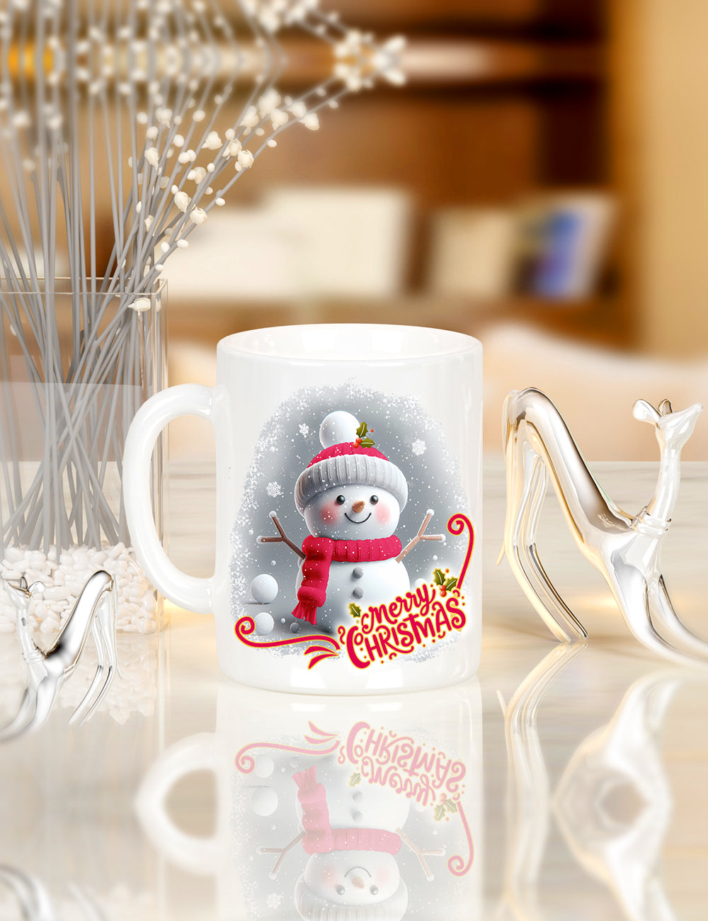 Snowman cup & reindeer tumblers