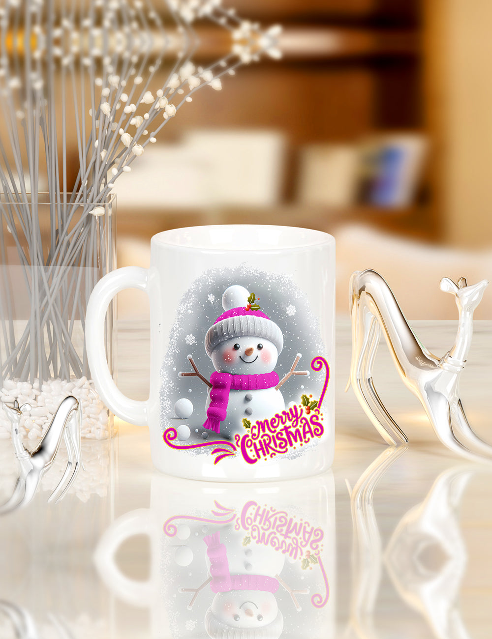 Snowman cup & reindeer tumblers