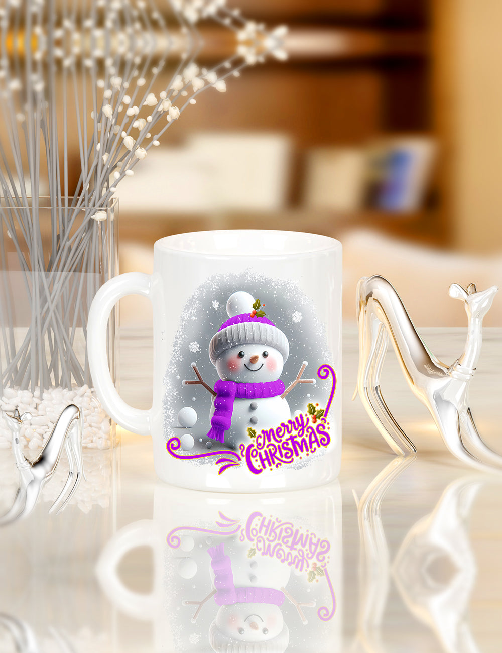 Snowman cup & reindeer tumblers