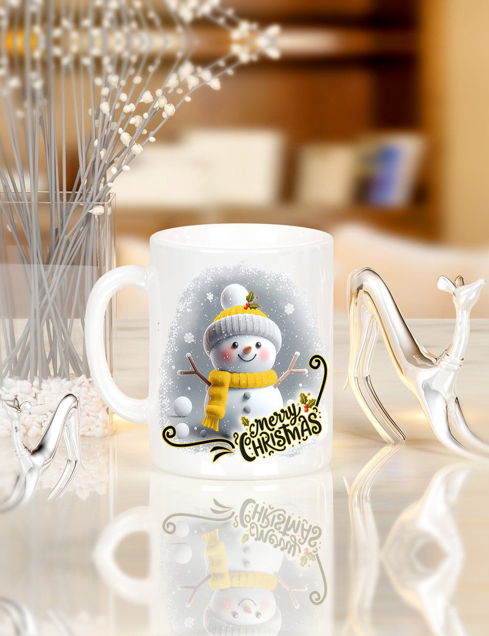 Snowman cup & reindeer tumblers