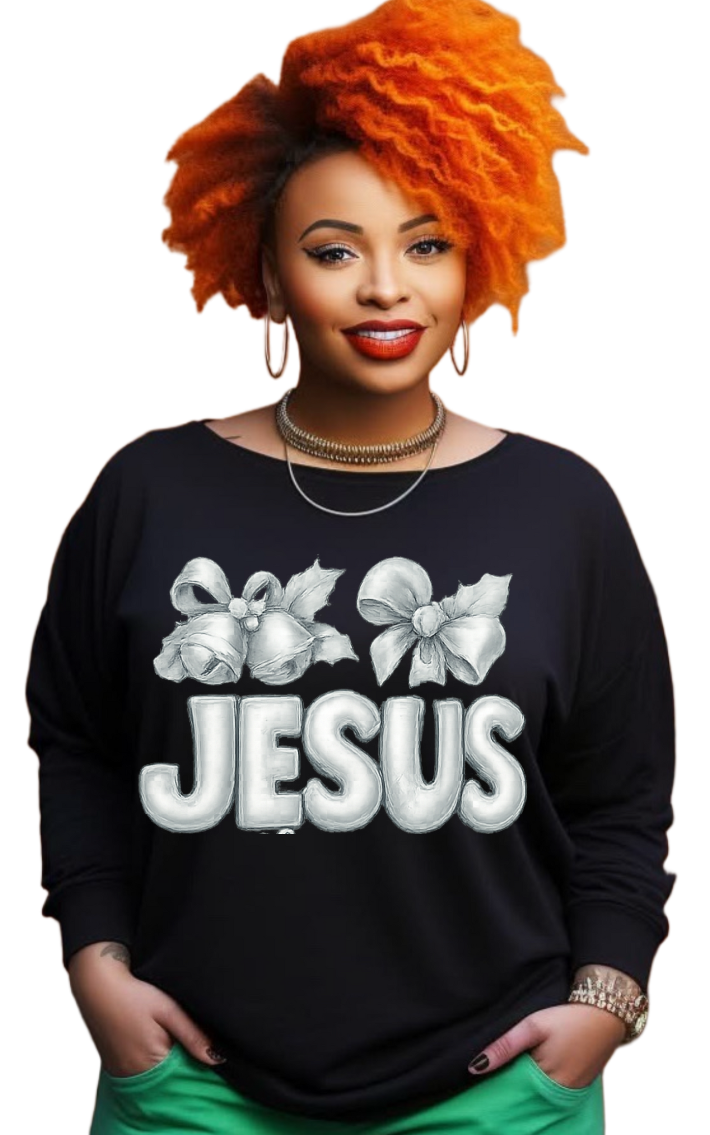 JESUS is the reason for the season long sleeve black shirts