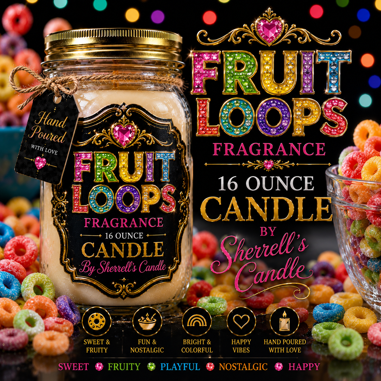Sherrell’s Candle™ 16 oz Luxury Mason Jar Candle