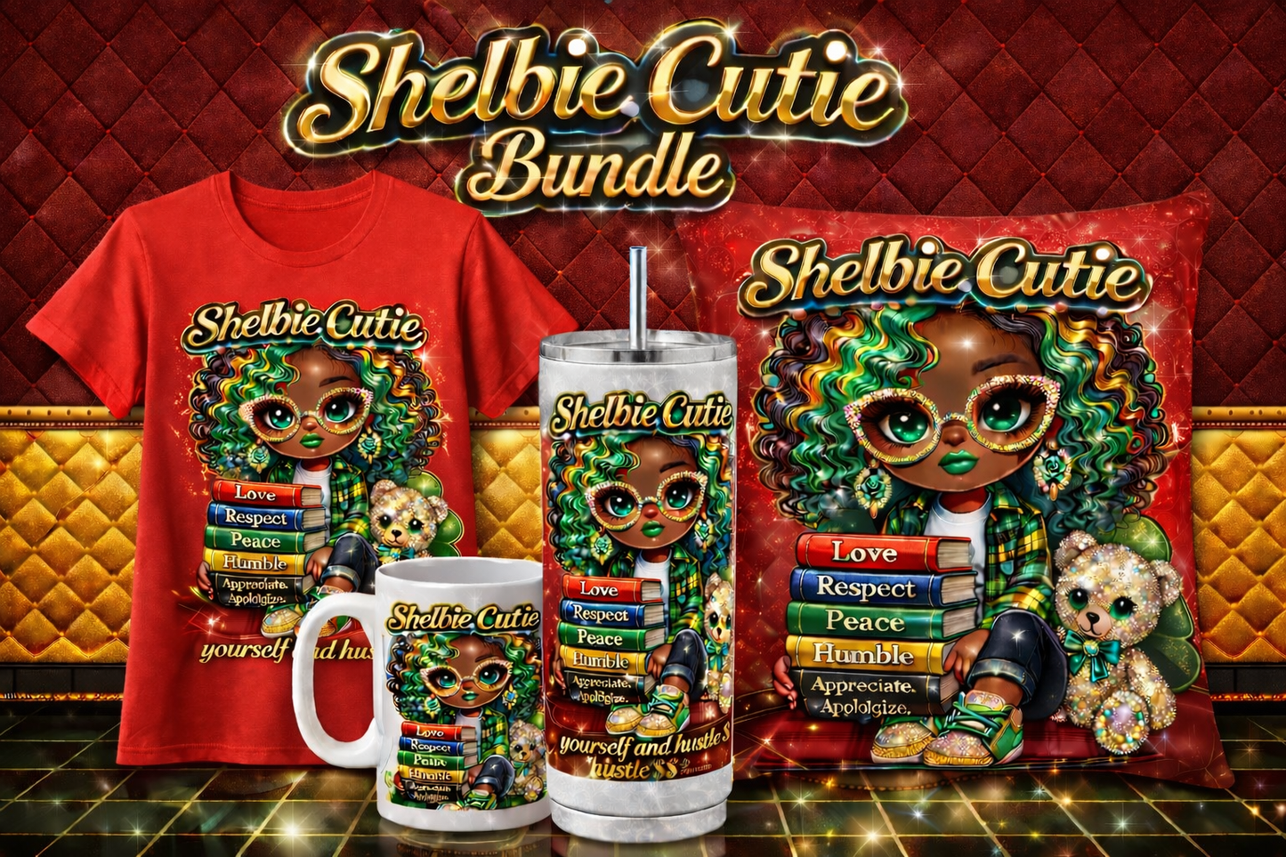 Shelbie Cutie “Hustle & Values” Design 💚✨ Bundle