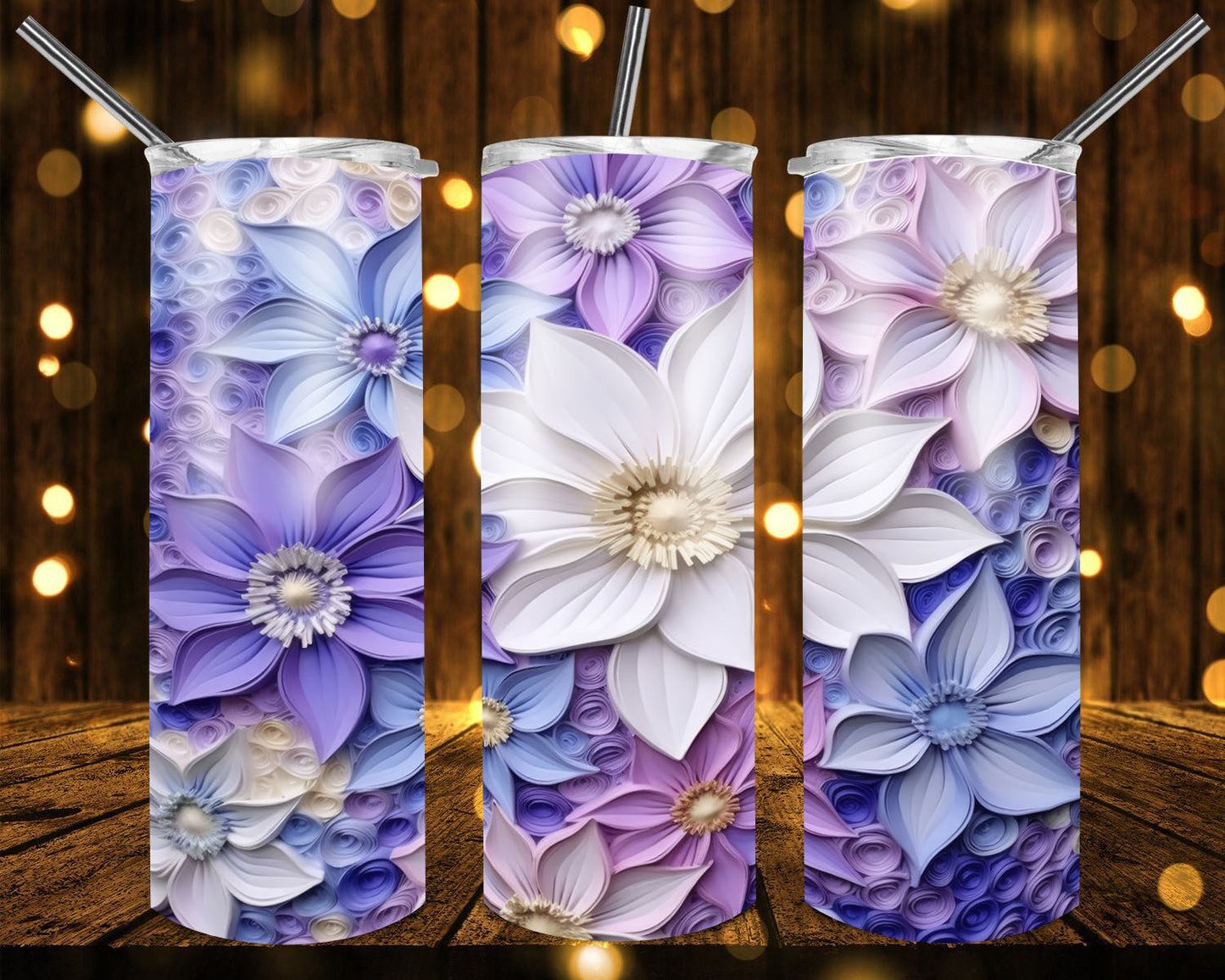 Flowers tumblers