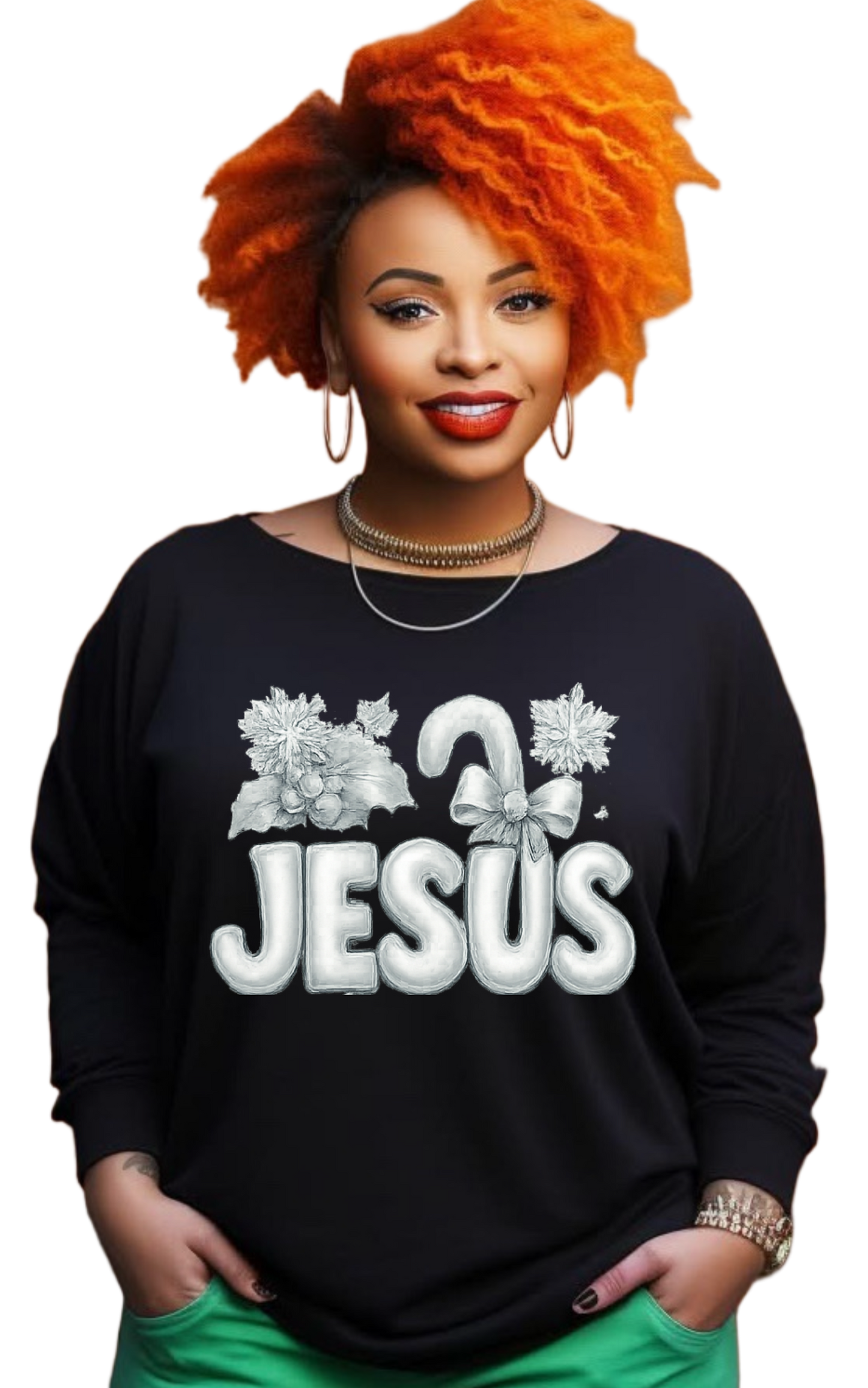 JESUS is the reason for the season long sleeve black shirts
