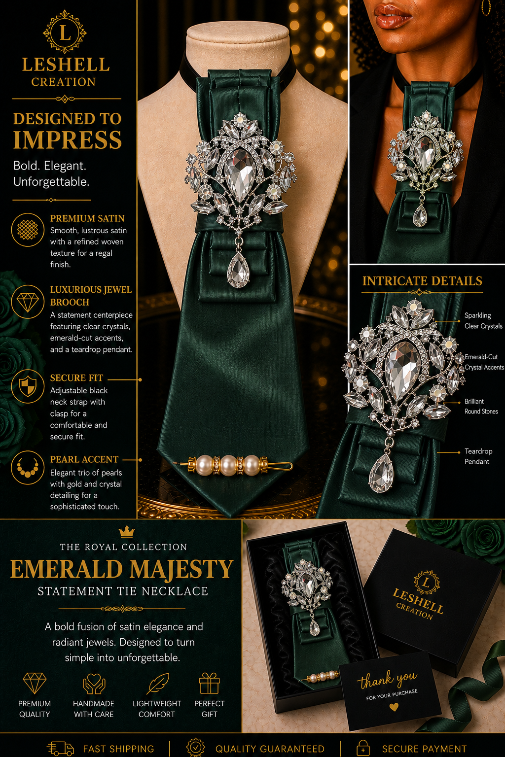 Royal Collection Statement Tie Necklace