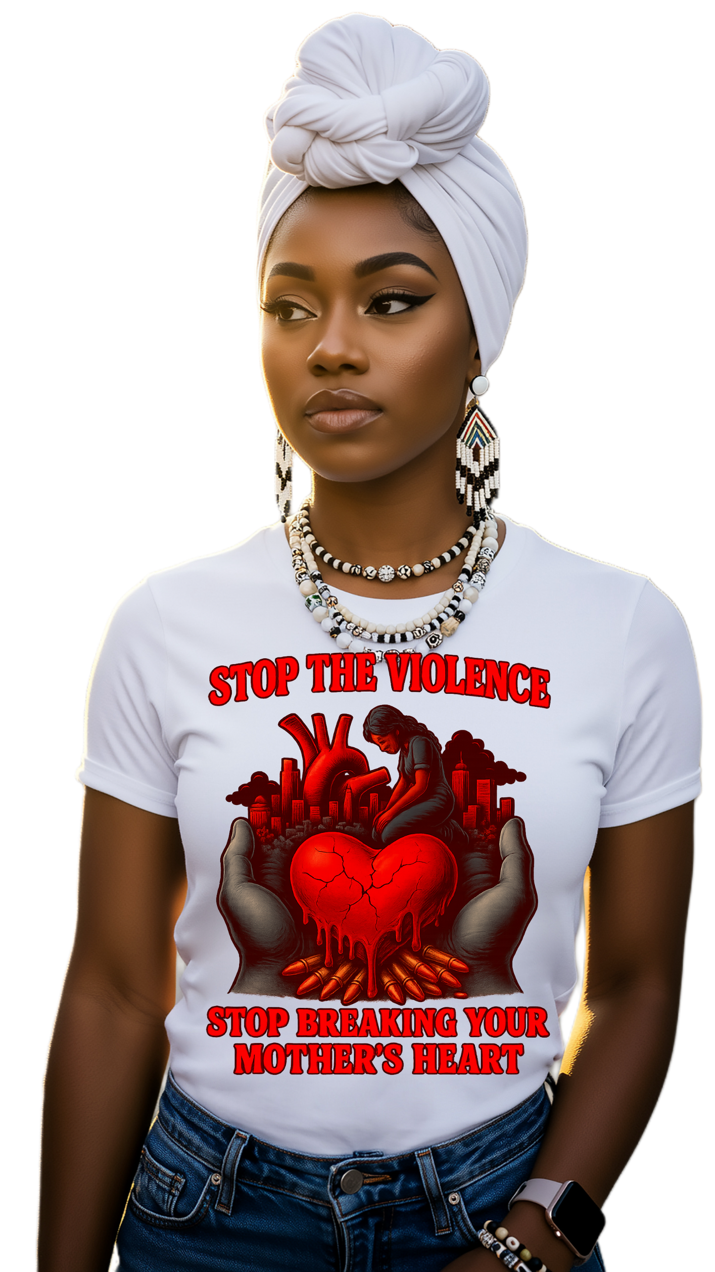 STOP THE VIOLENCE-STOP BREAKING YOUR OWN MOTHERS HEART shirt