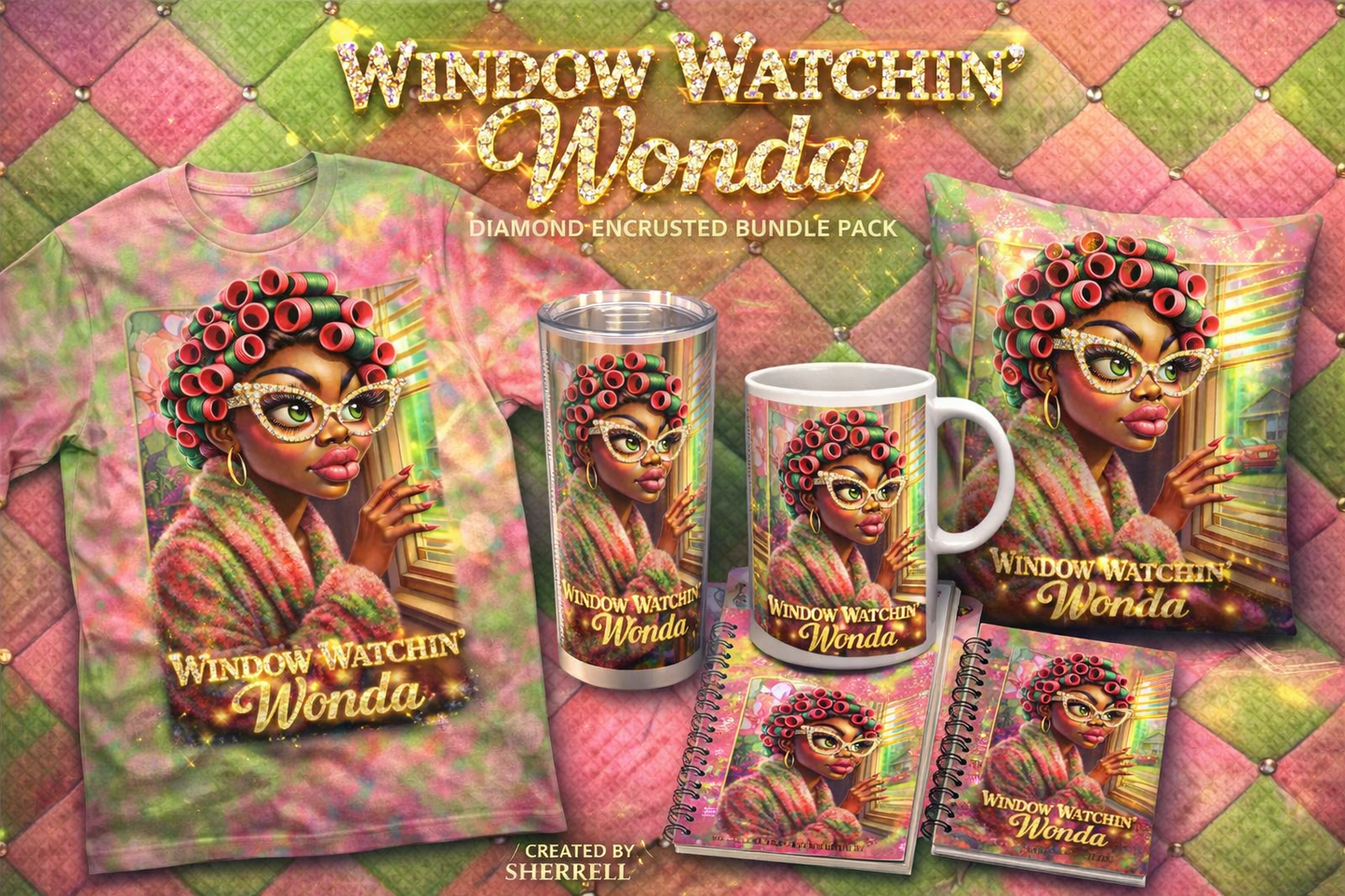💎 WINDOW WATCHIN’ WONDA PINK & GREEN BUNDLE