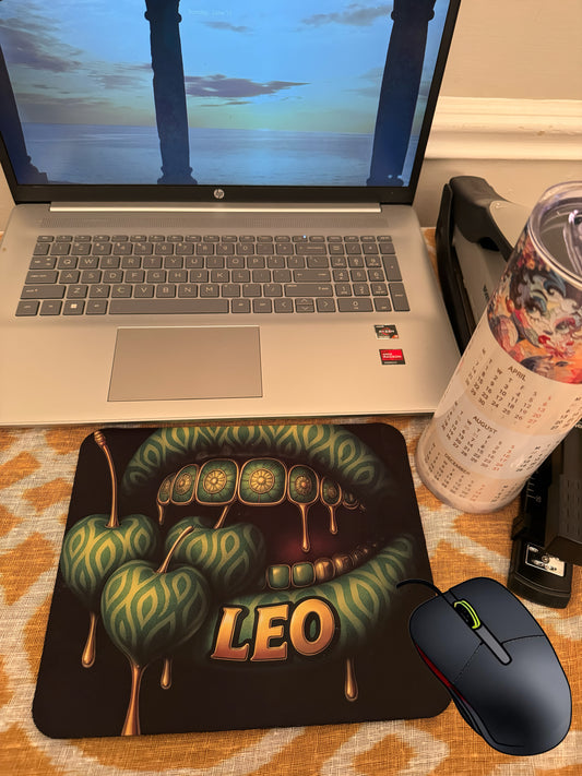 LEO LUXURY MOUSE PAD-custom zodiac decor