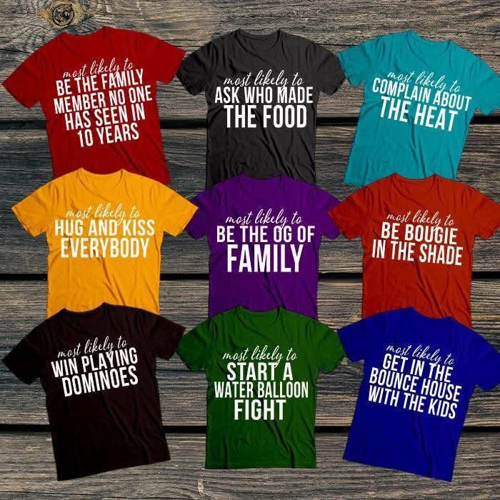 Black Family BBQ Crew Superlative Tees