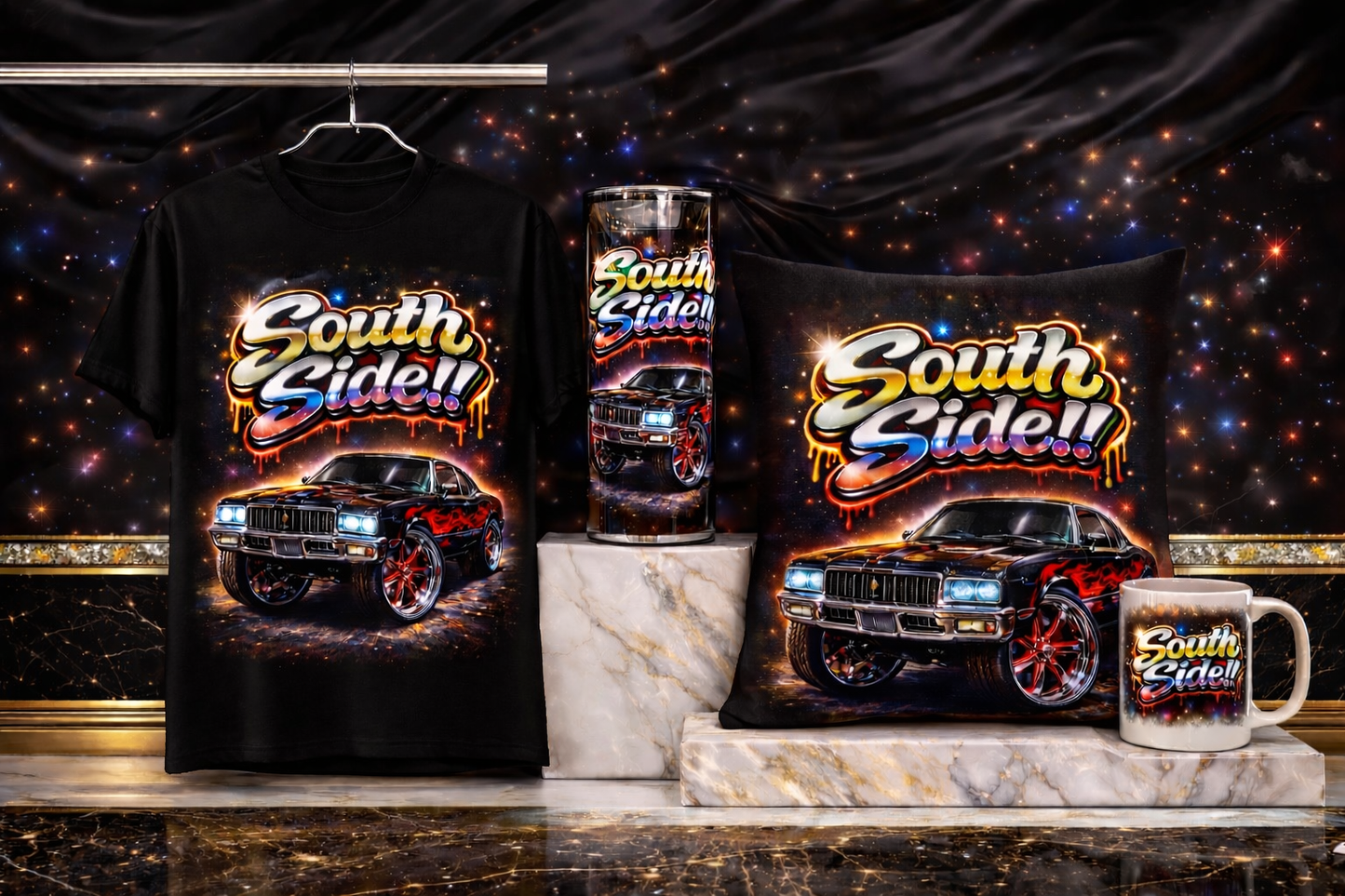 South Side Street Luxury Bundle – Shirt, Tumbler, Pillow & Mug