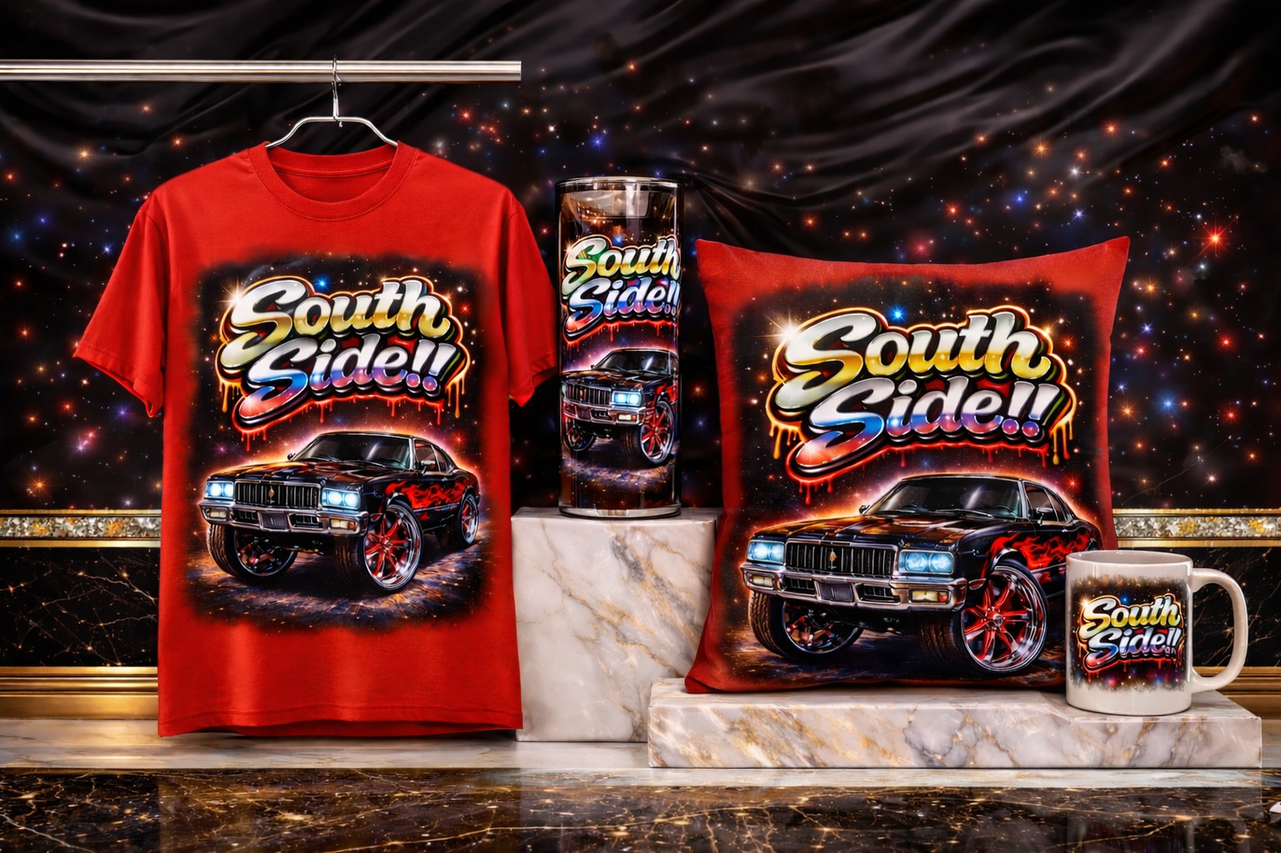 South Side Street Luxury Bundle – Shirt, Tumbler, Pillow & Mug
