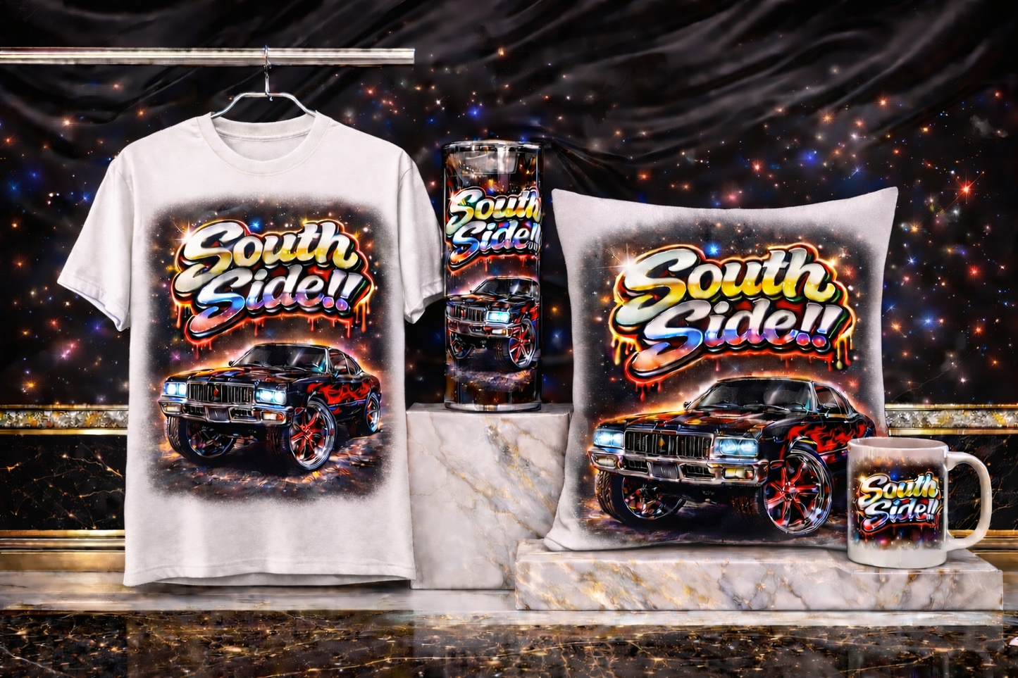 South Side Street Luxury Bundle – Shirt, Tumbler, Pillow & Mug
