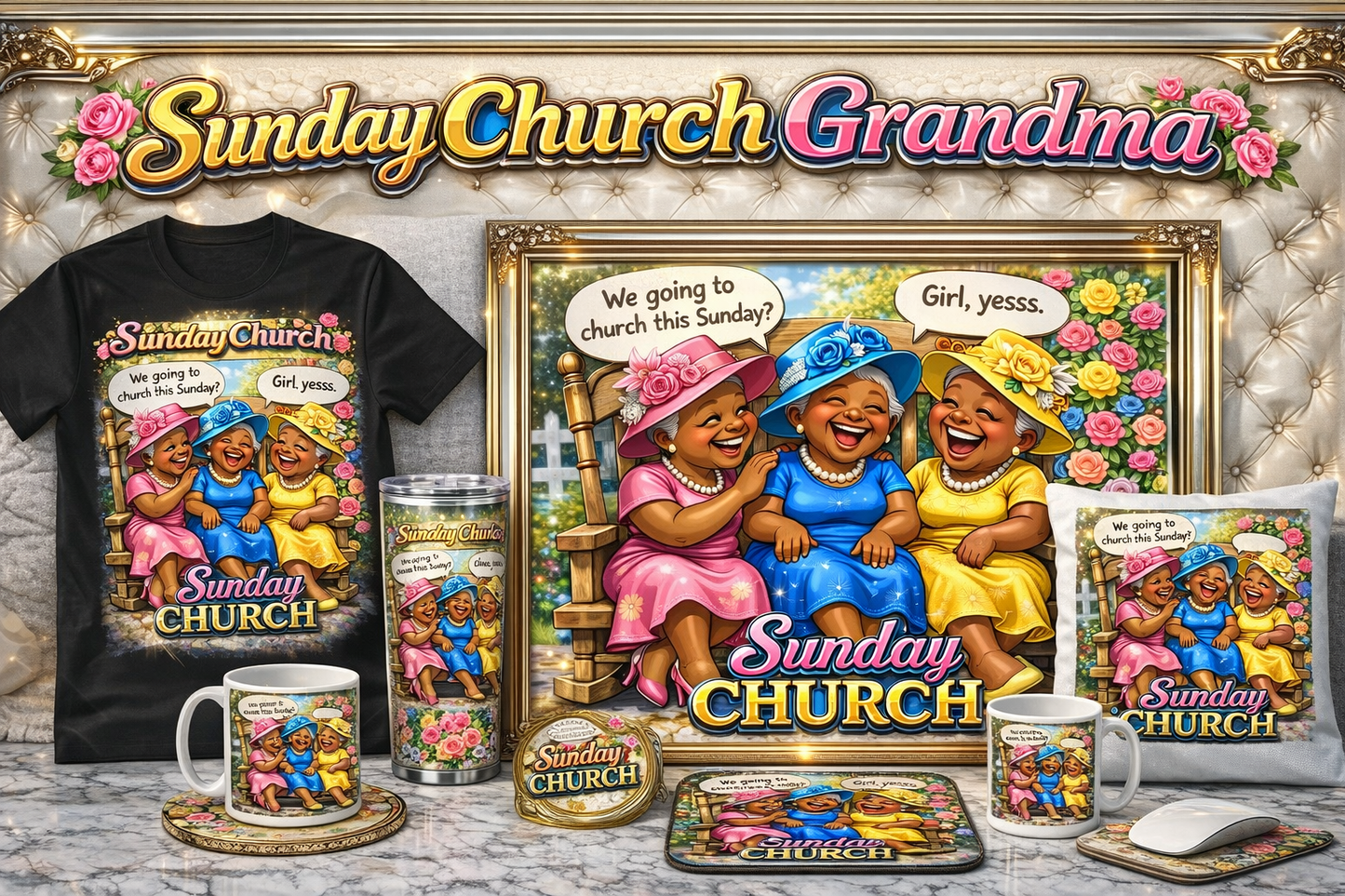 Sunday Church Grandma Collection 💐