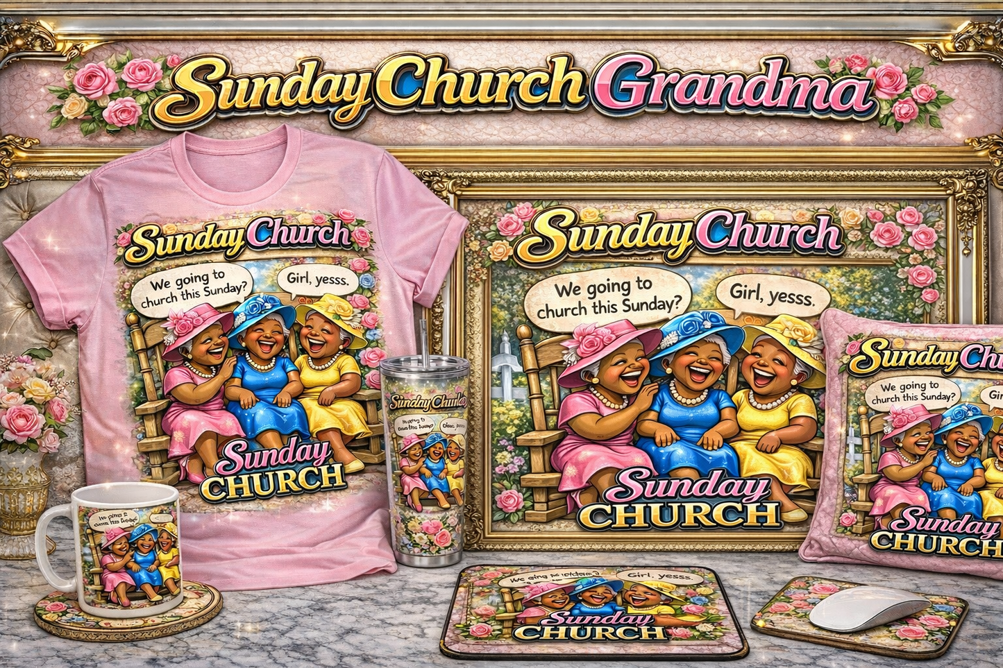 Sunday Church Grandma Collection 💐
