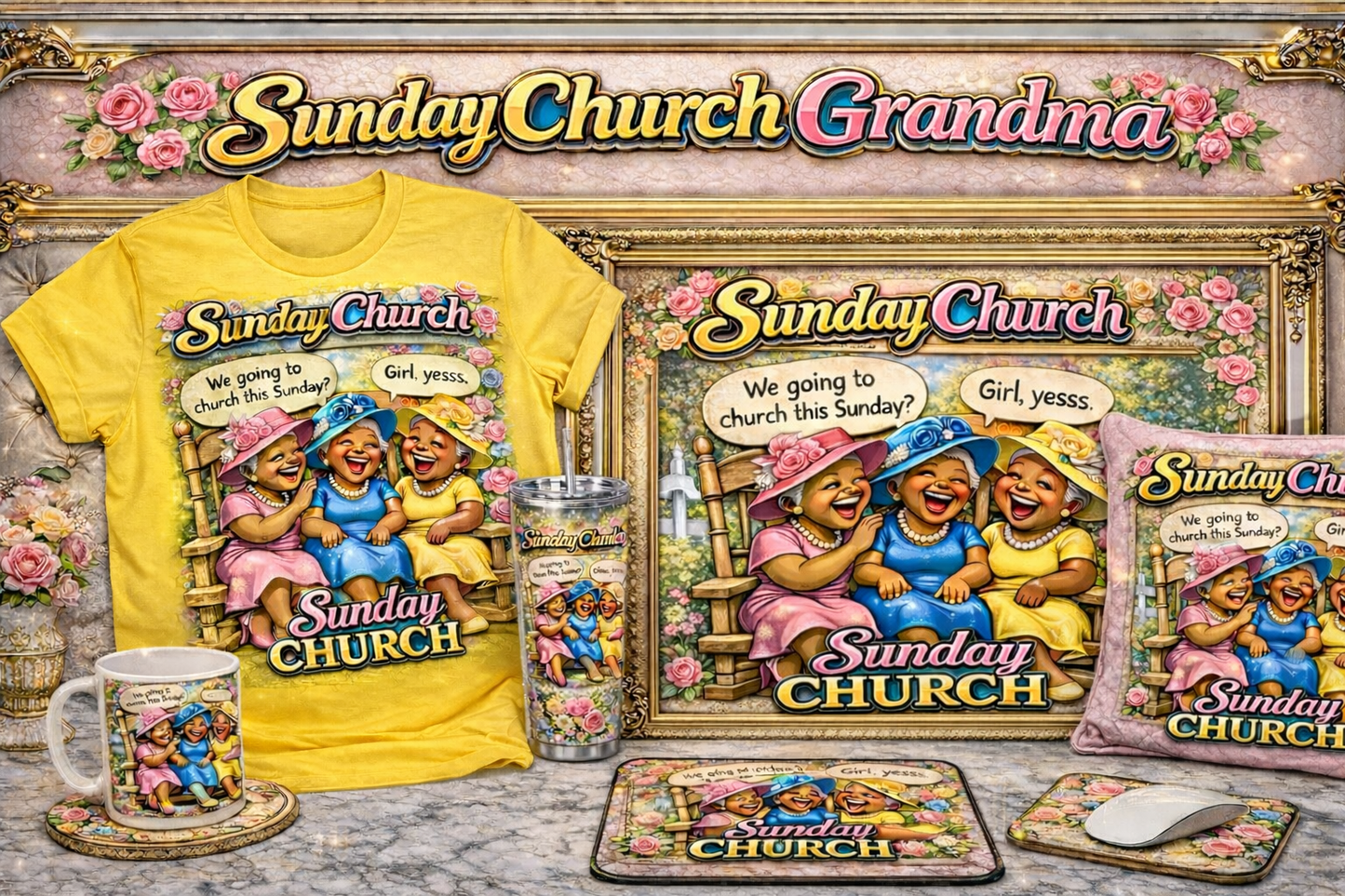 Sunday Church Grandma Collection 💐