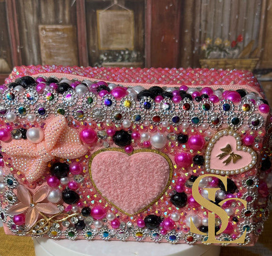 Candy Luxe Crush – Pink Bling Heart Bag”

(An SLC Signature Creation)