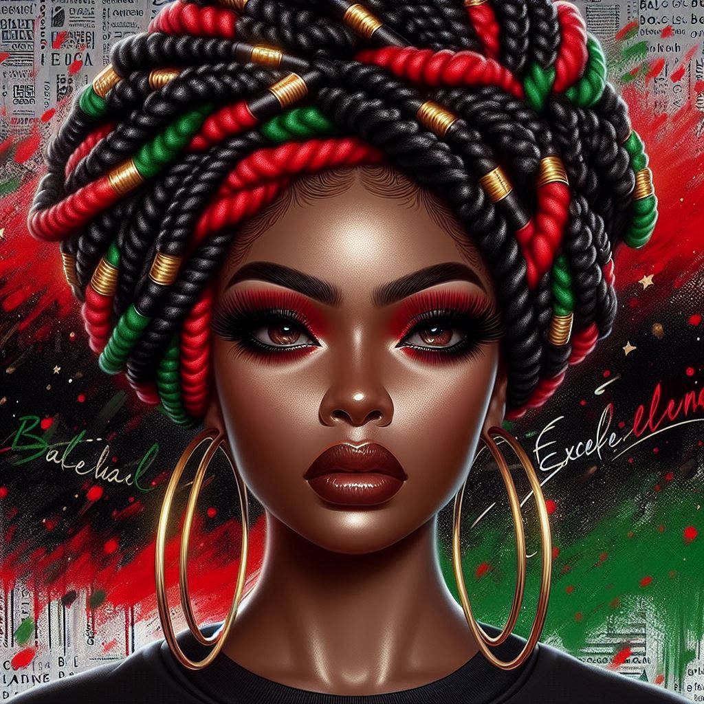 Leshell Creations: Vibrant Artistic Prompt Exploration Black History Bundle
