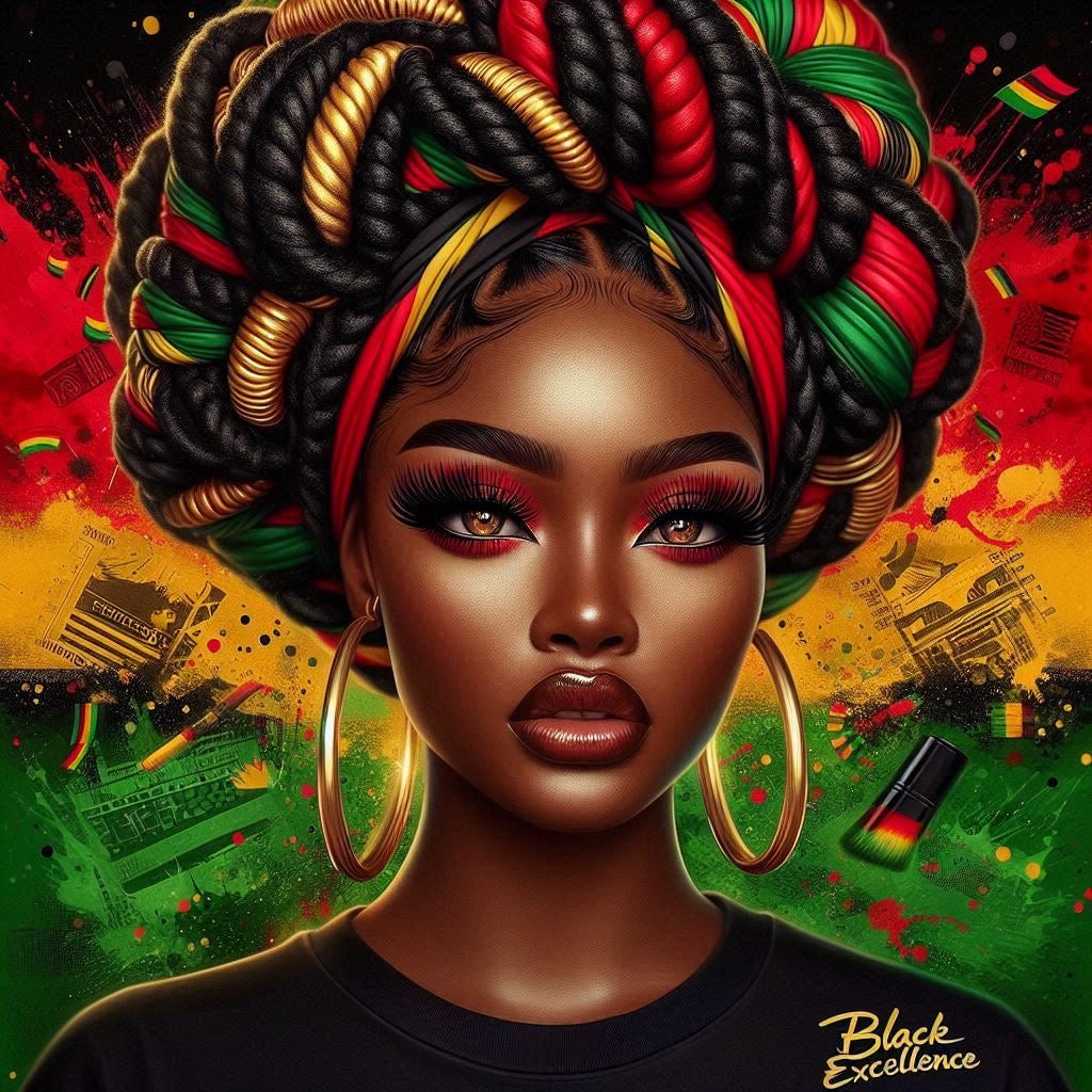 Leshell Creations: Vibrant Artistic Prompt Exploration Black History Bundle