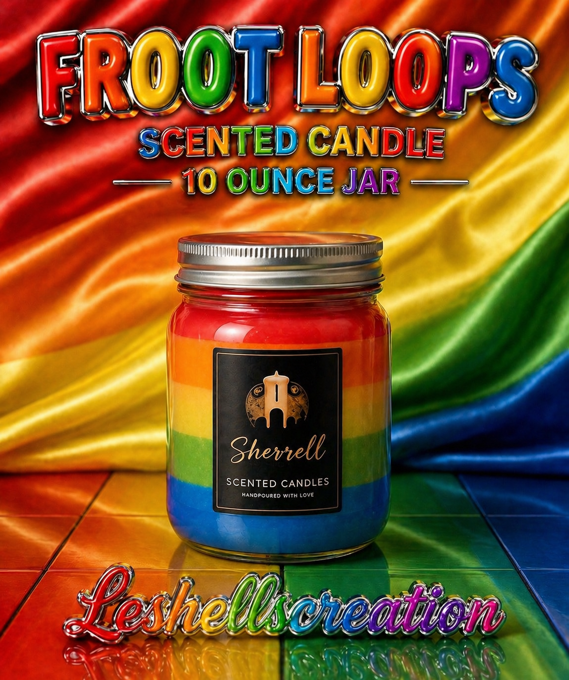 16oz Fruit Loops Scented Candle