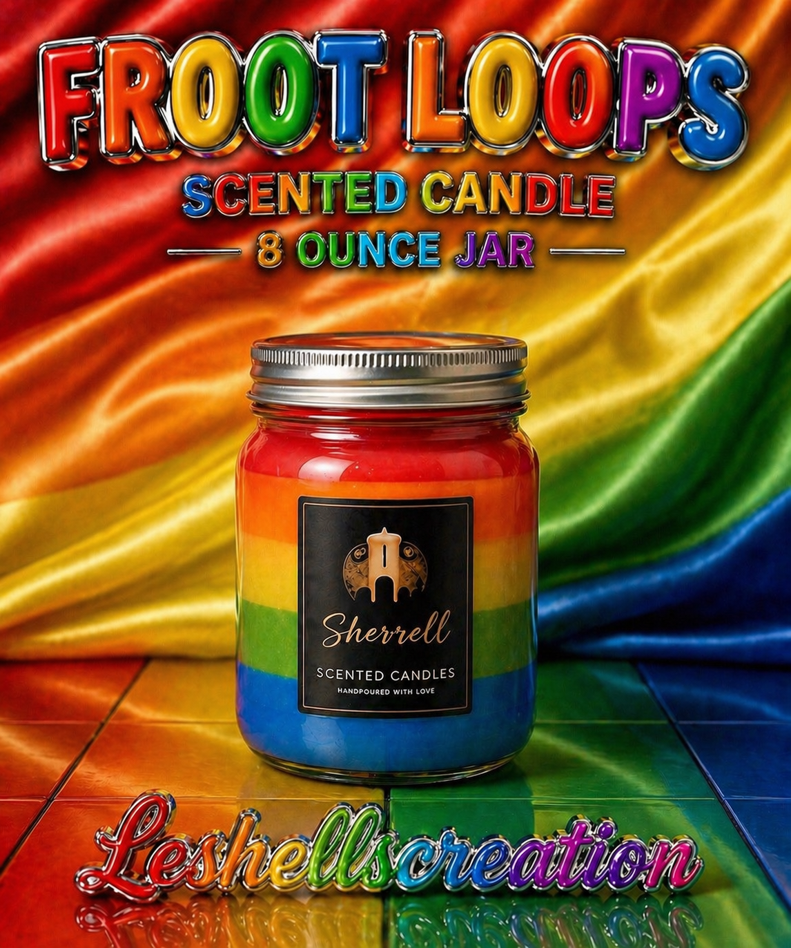 16oz Fruit Loops Scented Candle