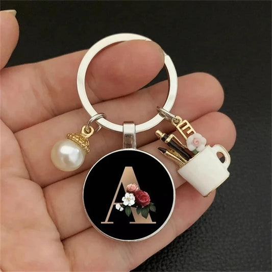 Luxury Initial Keychain”
	•	“