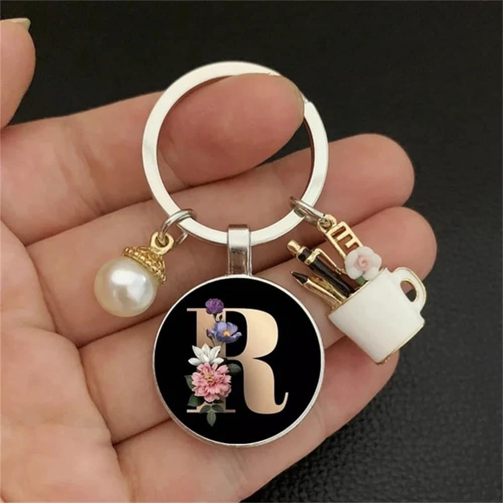 Luxury Initial Keychain”
	•	“