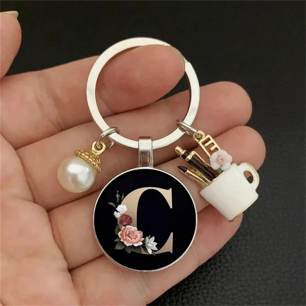 Luxury Initial Keychain”
	•	“