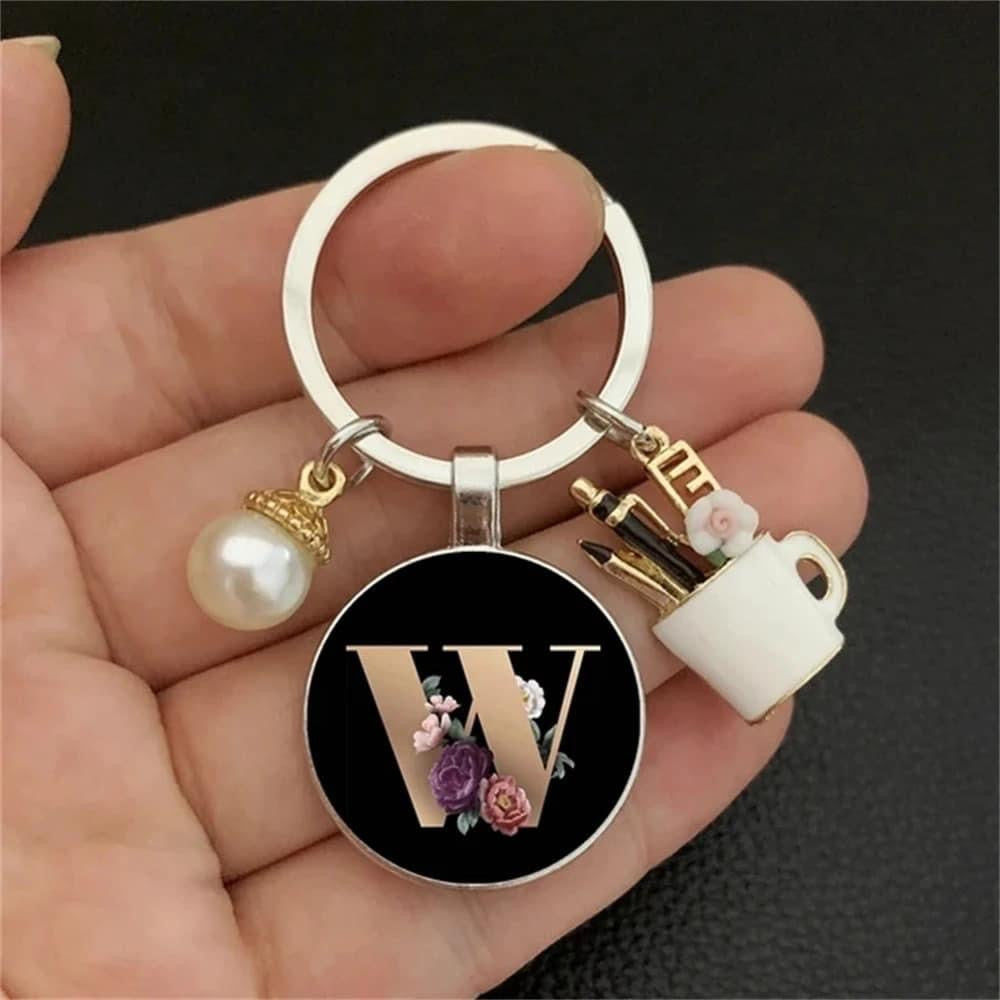 Luxury Initial Keychain”
	•	“