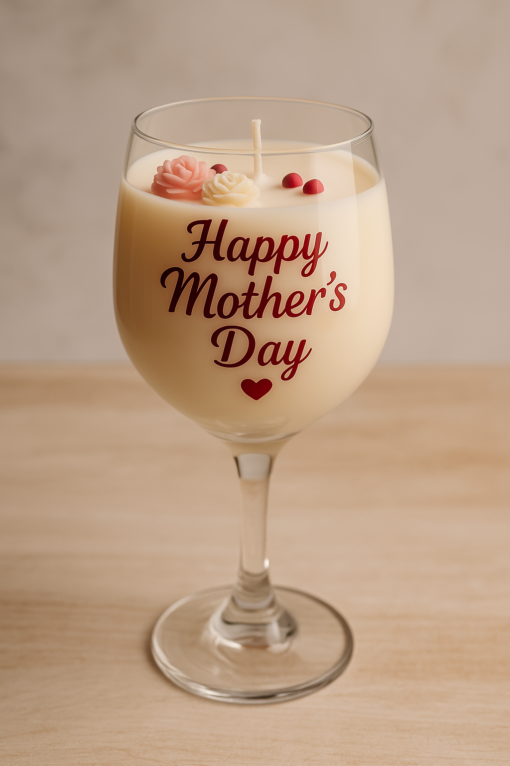 “Sip, Soothe & Celebrate Mama – Mother’s Day Wine Glass Candles!” handmade by SHERRELLCANDLESLLC