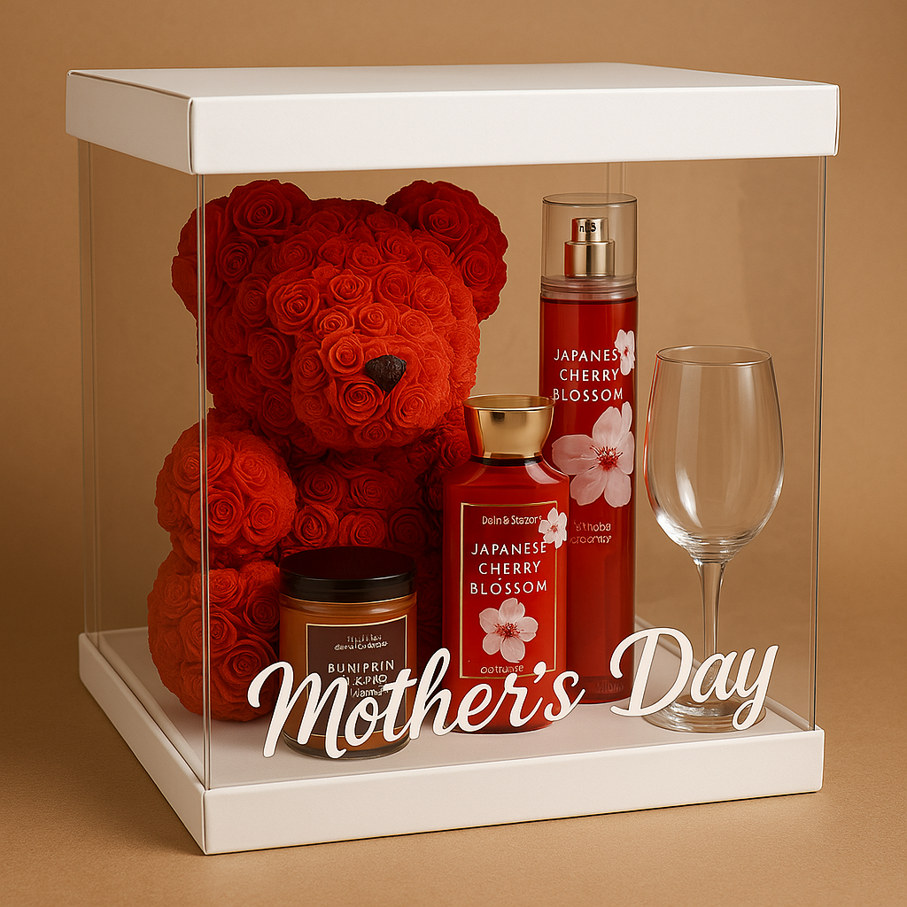 Forever in Love” Mother’s Day Luxury Gift Box – Red Teddy Edition