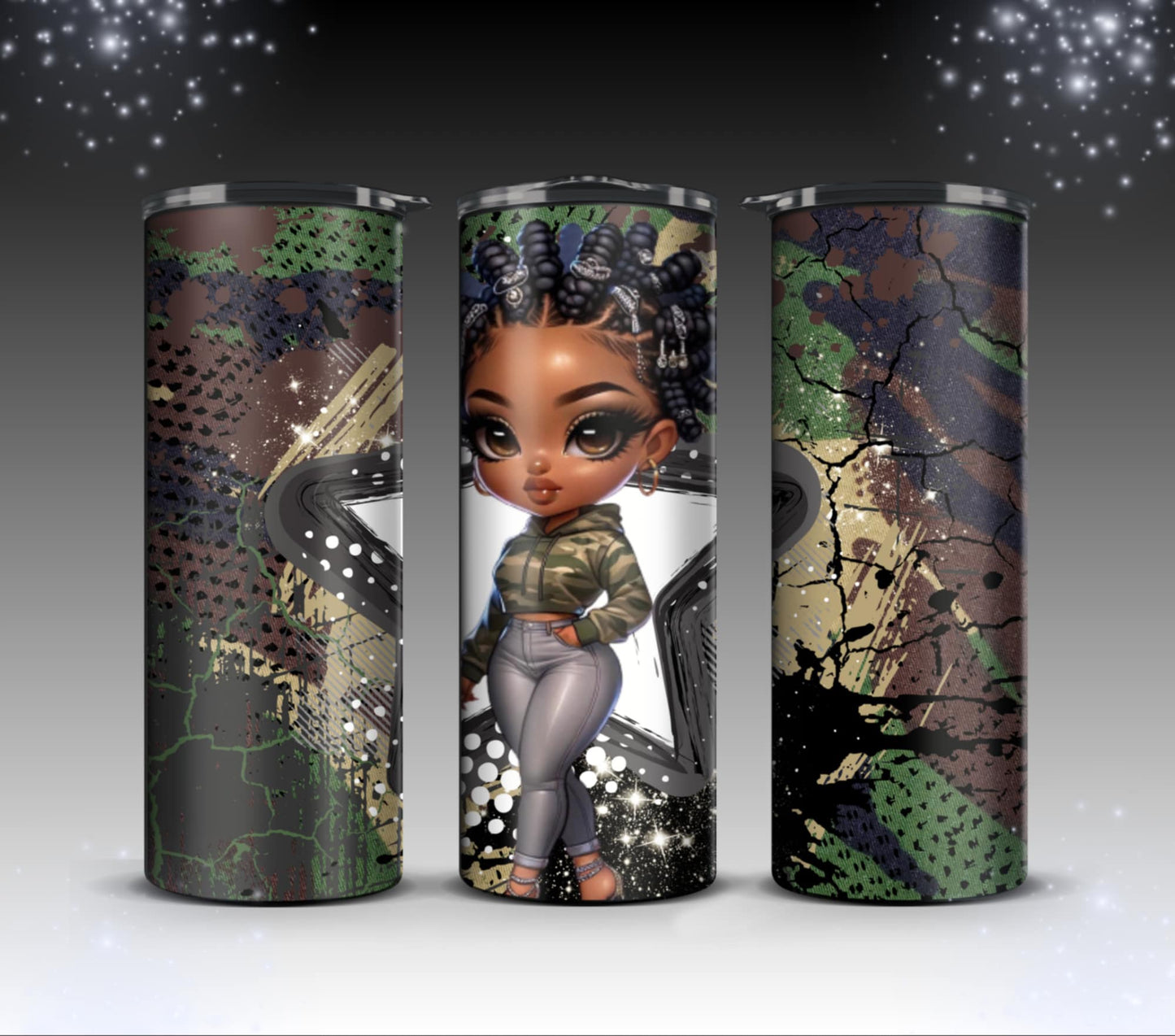 Camouflage girls Tumblers
