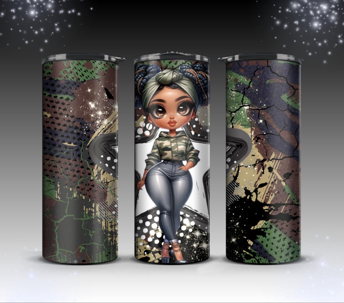 Camouflage girls Tumblers
