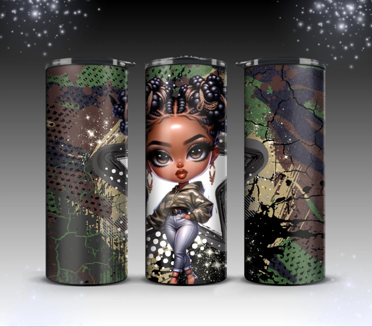 Camouflage girls Tumblers