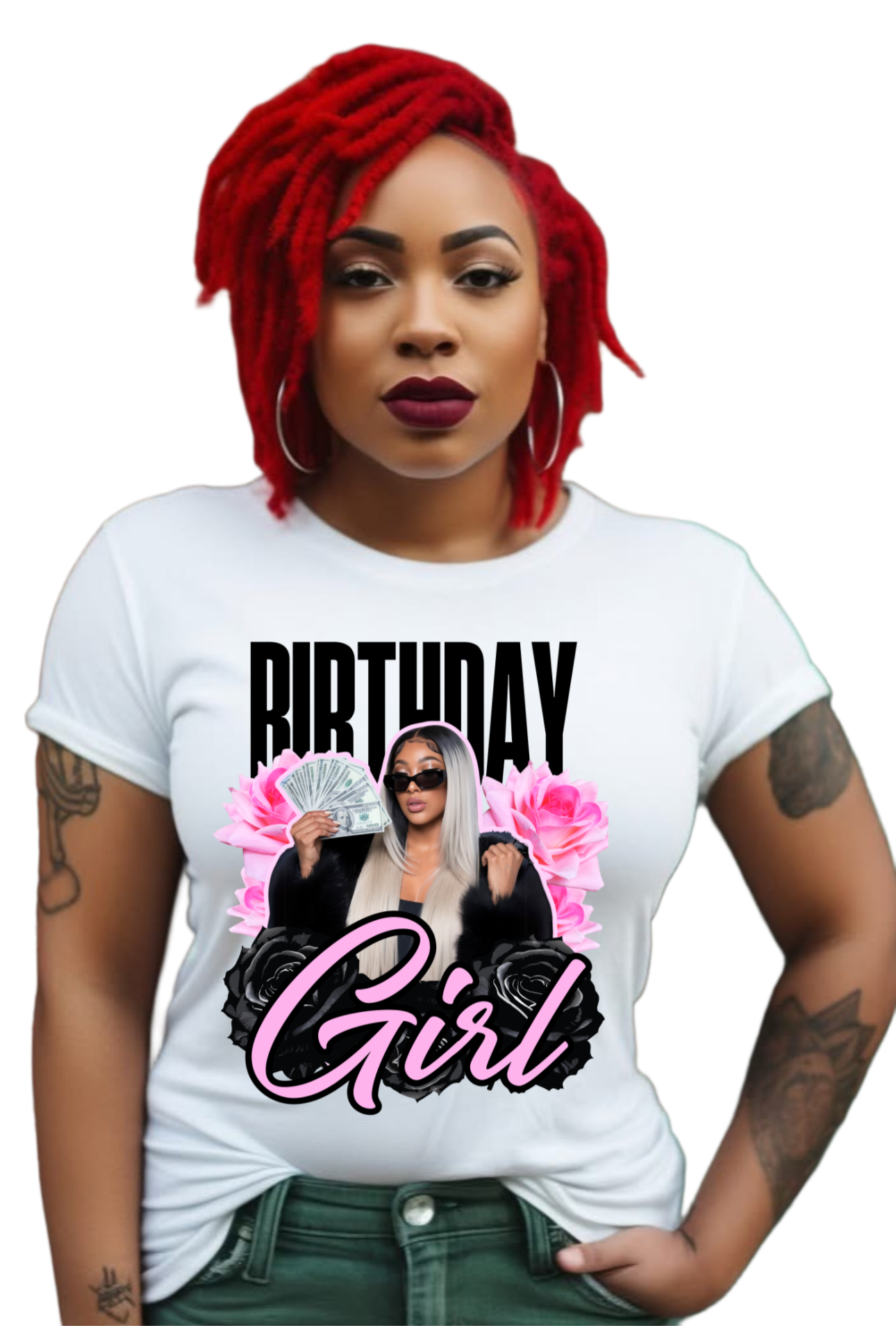 Big Mama Birthday Custom Fans (Matching Shirts Designed)