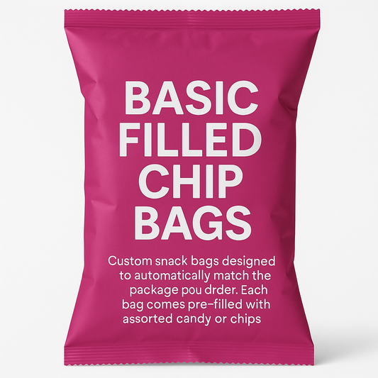 🎀 Basic Filled Chip Bags/customized to fit your order